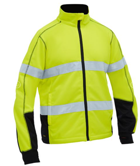 BISLEY BK6611T MENS TAPED HI VIS ZIP FRONT FLEECE